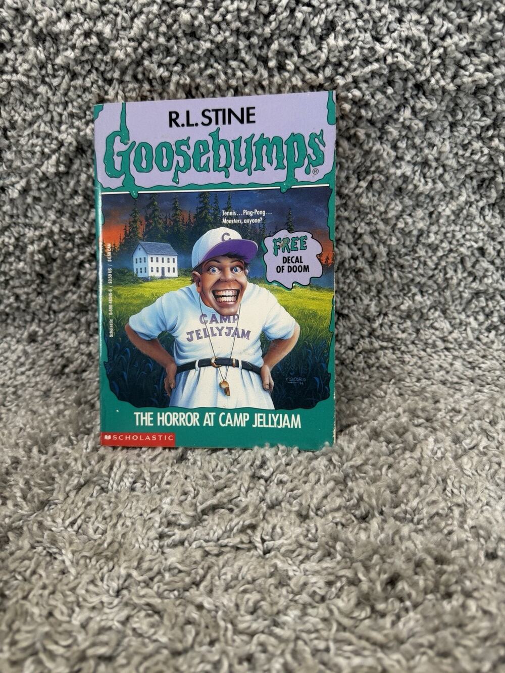 Goosebumps #33 Horror at Camp Jellyjam R.L. Stine 1995 1st Printing Vintage